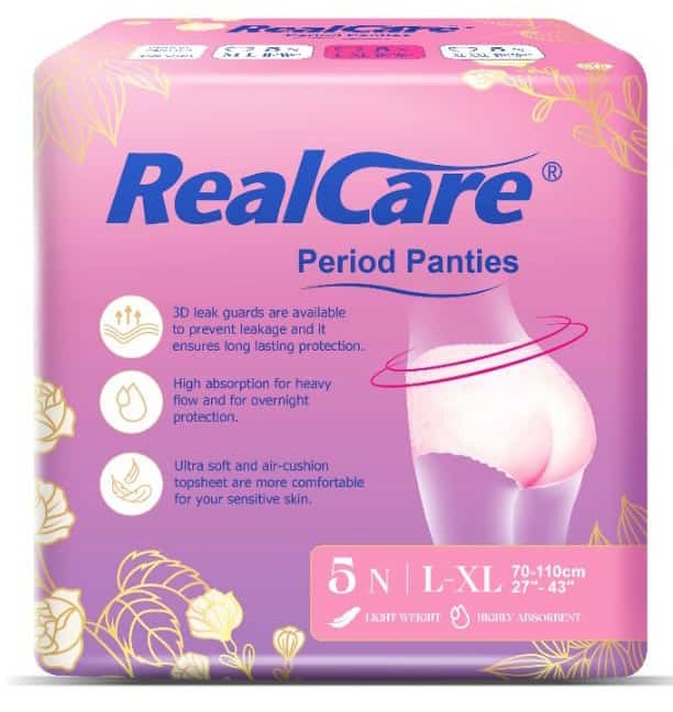 Realcare period panties 5nos