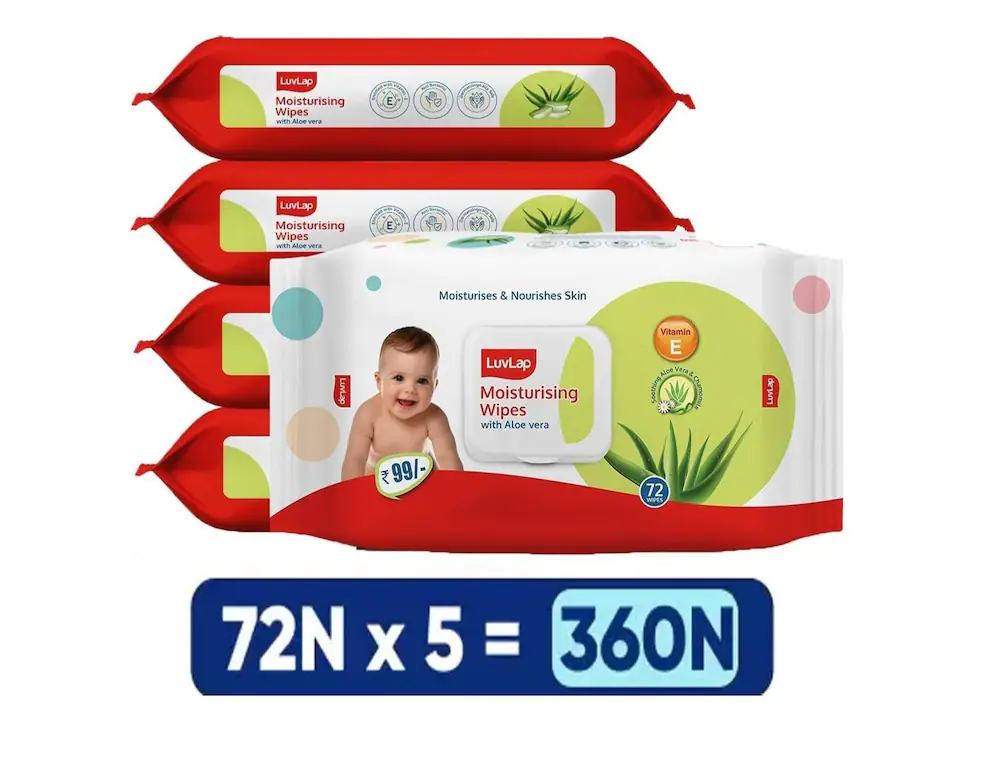 Baby wipes  5 packet 