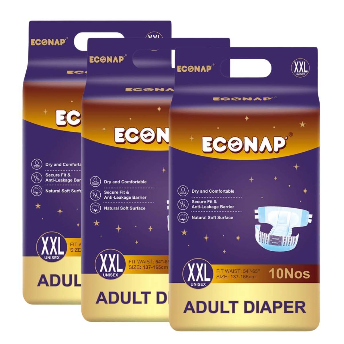 Econap Adult Diaper XXL  10 nos Rs 300