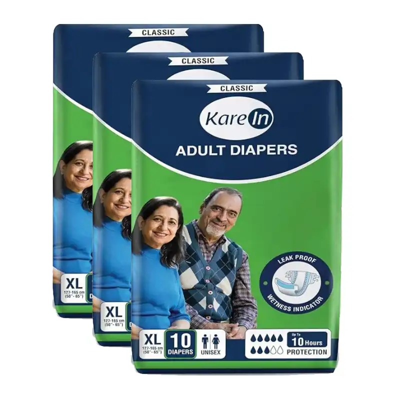 KareIn Classic Adult Diaper  Extra Large  A Pack of 3