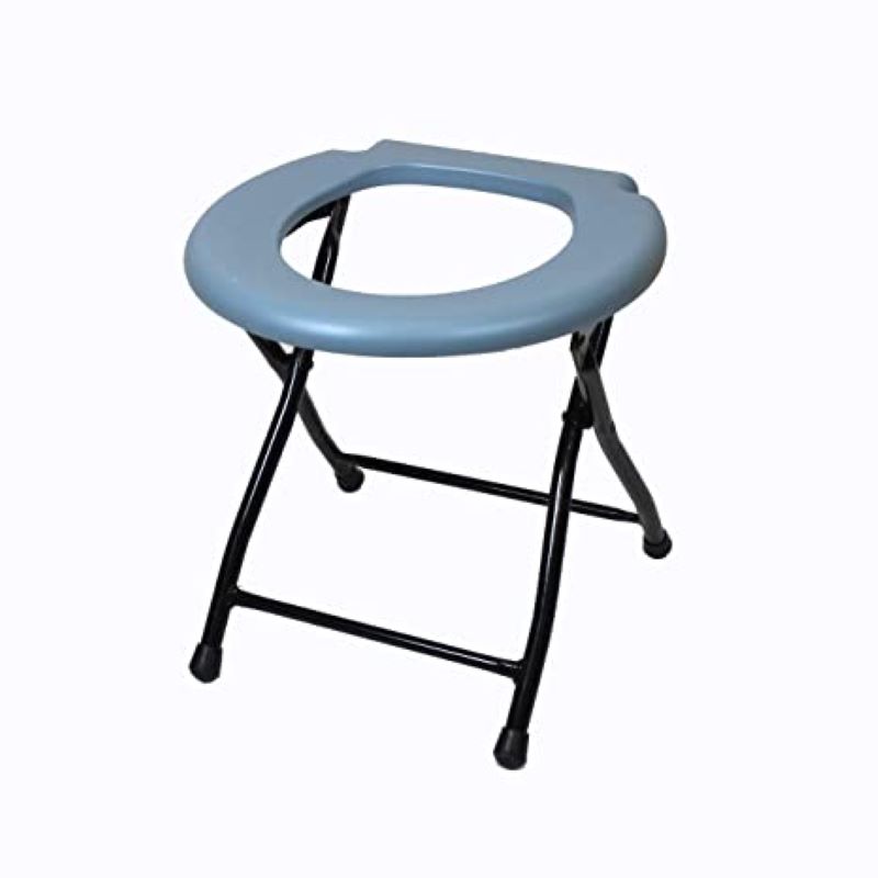 Commode stool with lock