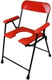 Commode Chair 899 Commode Shower Chair  (Red)