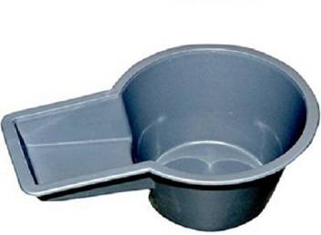 Commode Pot Plastic Urine Pot  (300 ml Grey)