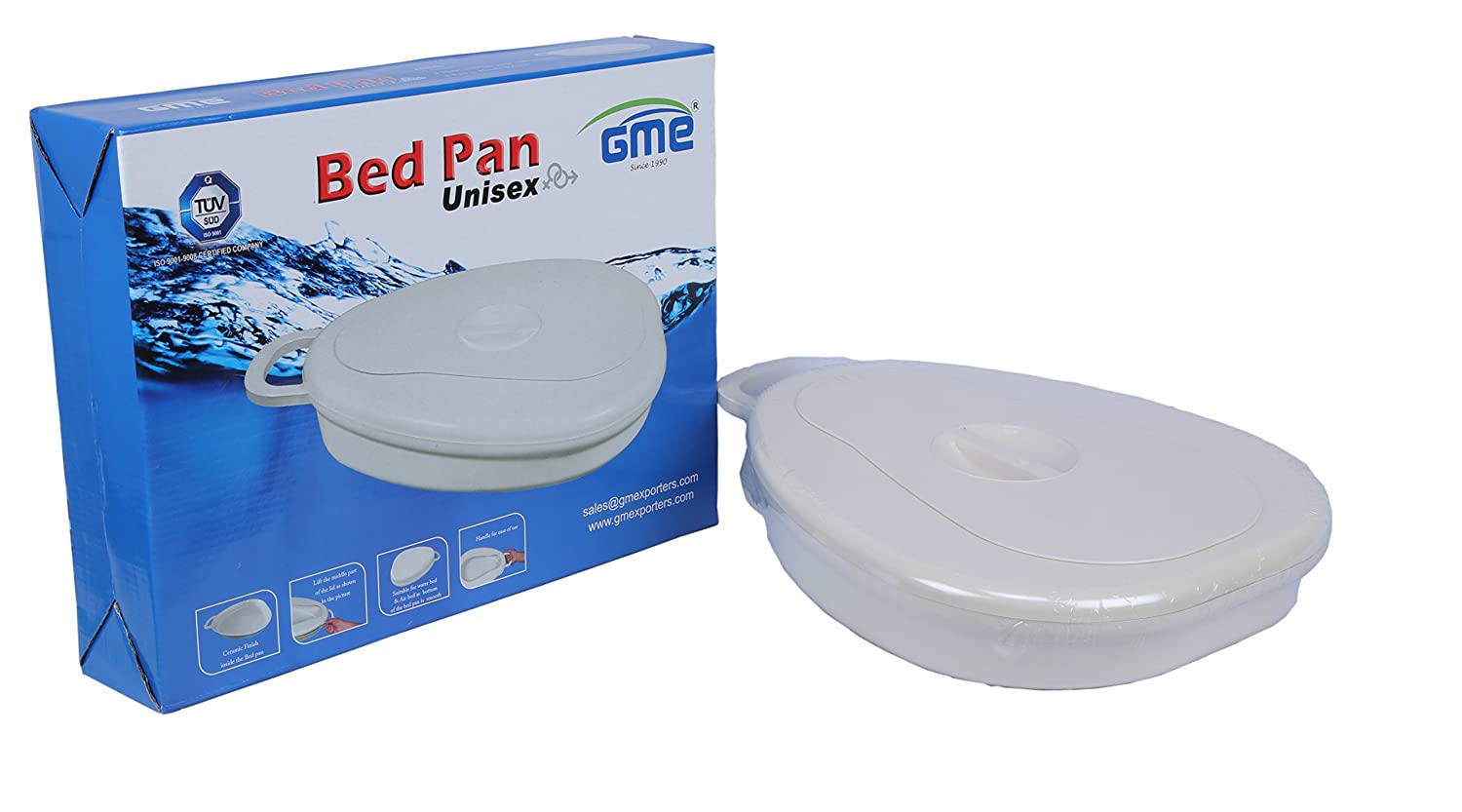 BED PAN unisex for both male and female patient bedpan.